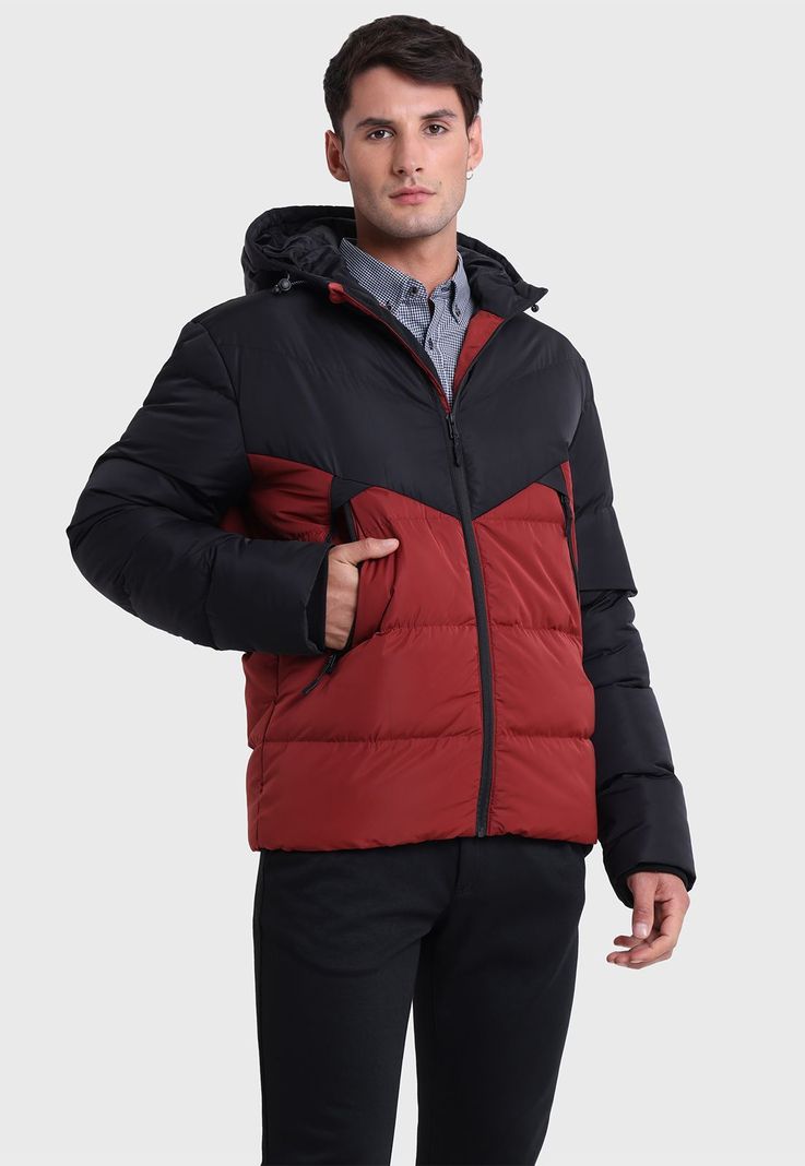 Parka Bicolor Con Capucha Arrow-1