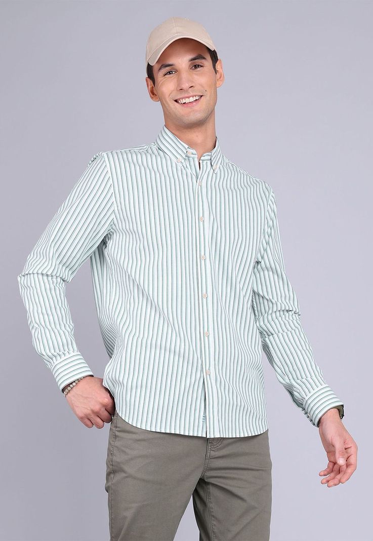 Camisa Oxford Rayas Manga Larga Arrow CM3014SVE-0