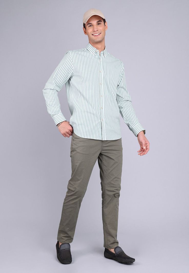 Camisa Oxford Rayas Manga Larga Arrow CM3014SVE-2