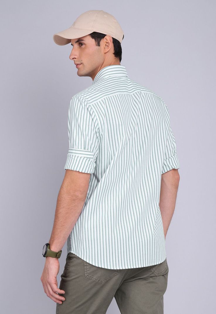 Camisa Oxford Rayas Manga Larga Arrow CM3014SVE-3