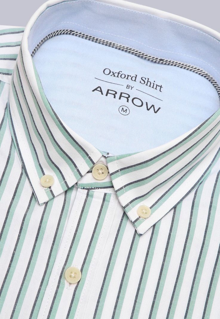 Camisa Oxford Rayas Manga Larga Arrow CM3014SVE-5