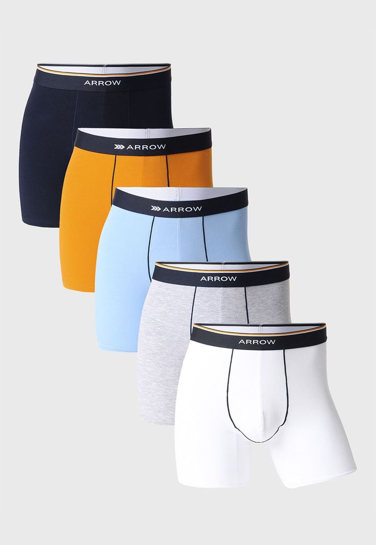 Boxer 5 Unidades Liso Arrow BOD5020SU-0