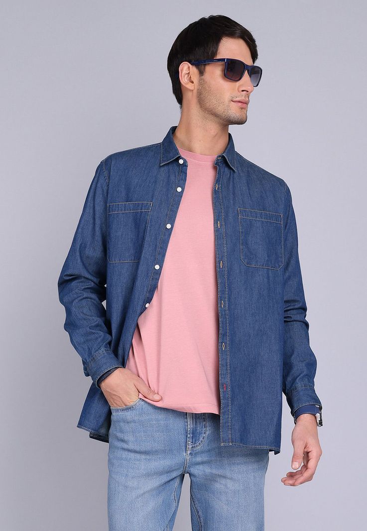Camisa Denim Manga Larga Arrow CM3052SAZ-0