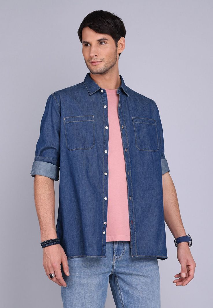 Camisa Denim Manga Larga Arrow CM3052SAZ-4