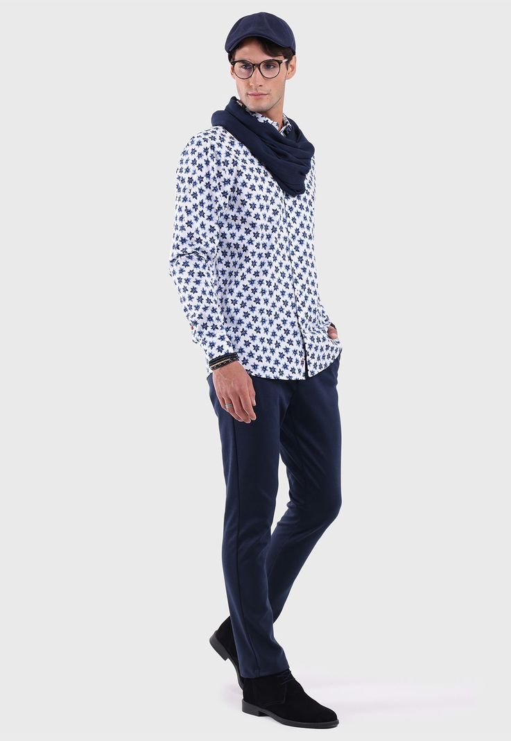 Camisa Spandex Floreada Arrow CM2523WBL-4