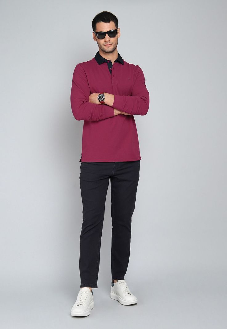 Polera Piqué Manga Larga Arrow PO31014RO-3
