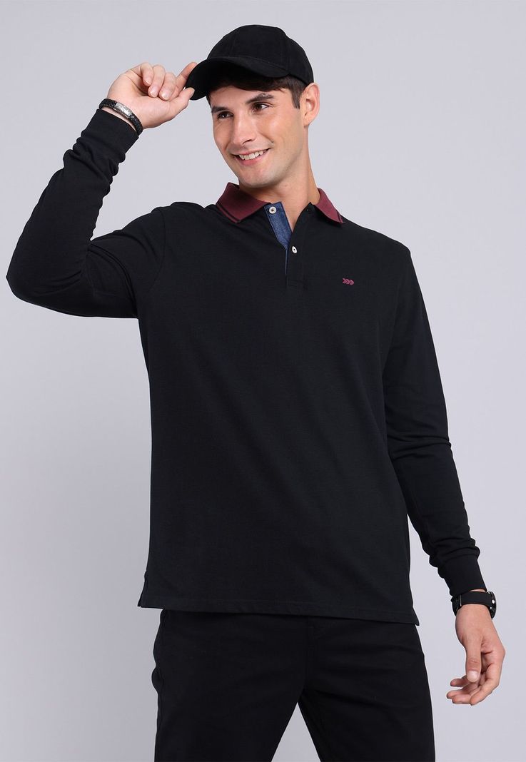 Polera Piqué Manga Larga Arrow PO2721WNE-4