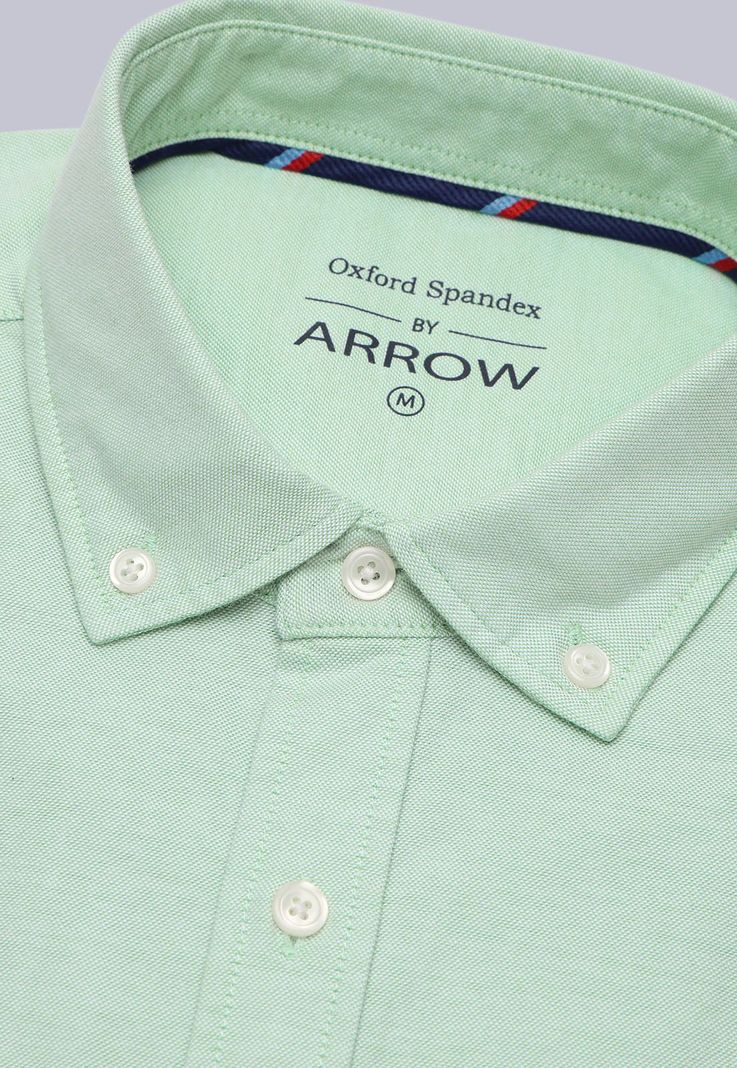 Camisa Oxford Spandex Manga Larga Arrow CM3001SVE-5