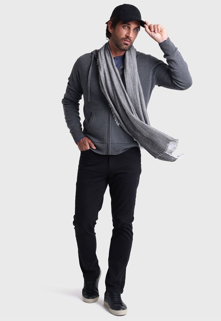 Sweater Full Zipper Capucha Arrow SWI4055GR-6