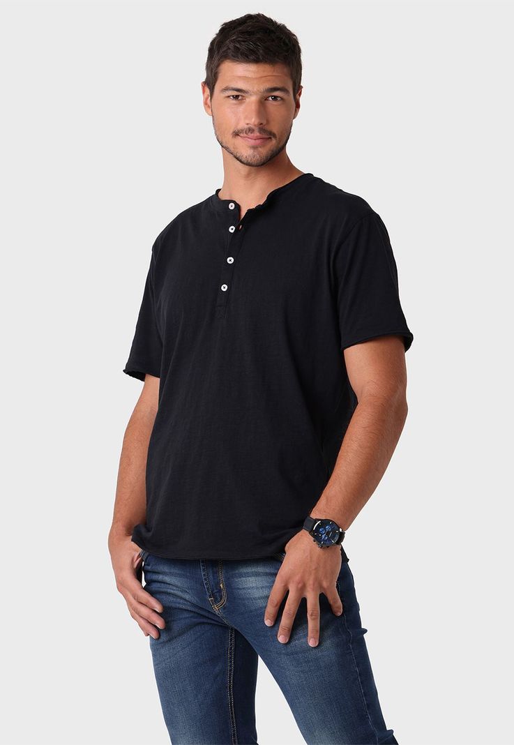 Polera Jersey Cuello Redondo Arrow POIS314NE-0