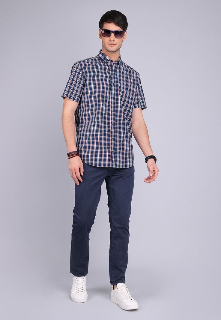 Camisa Cuadros Manga Corta Arrow CM3035SNB-3