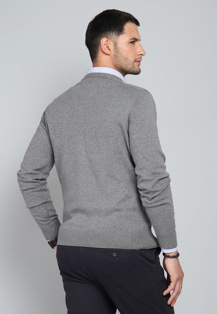 Sweater Cuello V Arrow SW31030GR-1
