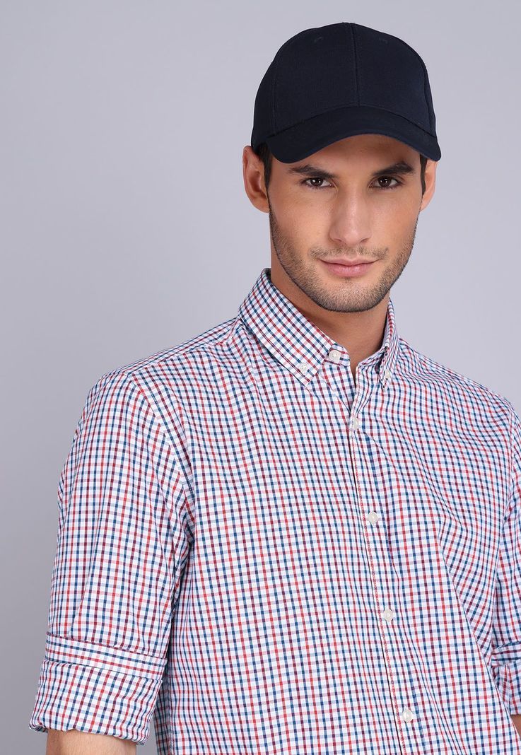 Camisa Oxford Cuadros Manga Larga Arrow CM3011SRO-1