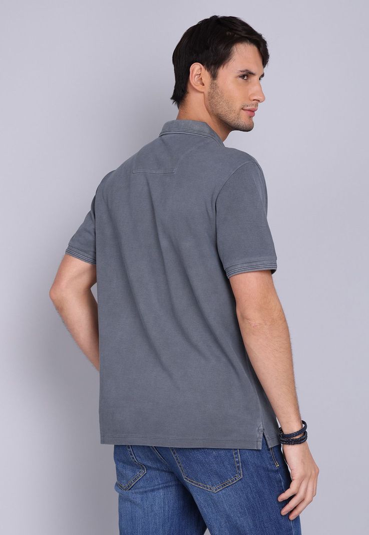 Polera Pique Stone Wash Arrow PO3076SGR-1