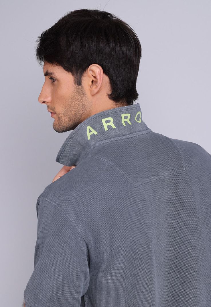 Polera Pique Stone Wash Arrow PO3076SGR-2