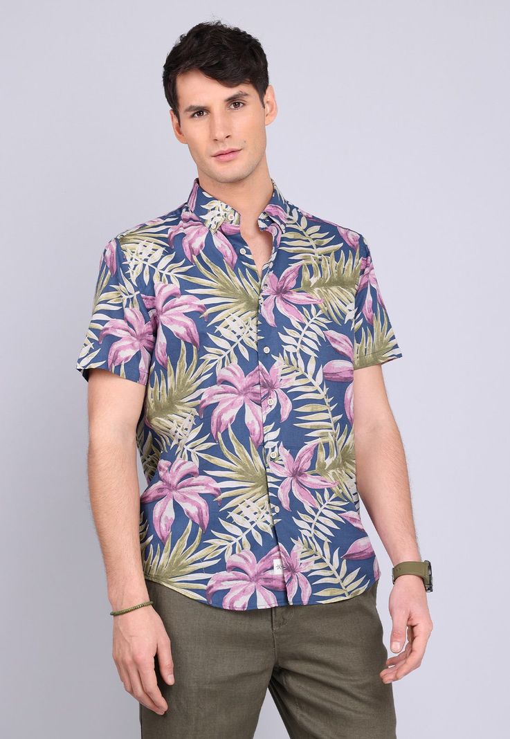 Camisa Manga Corta Floreada Arrow CM3024SMU-0
