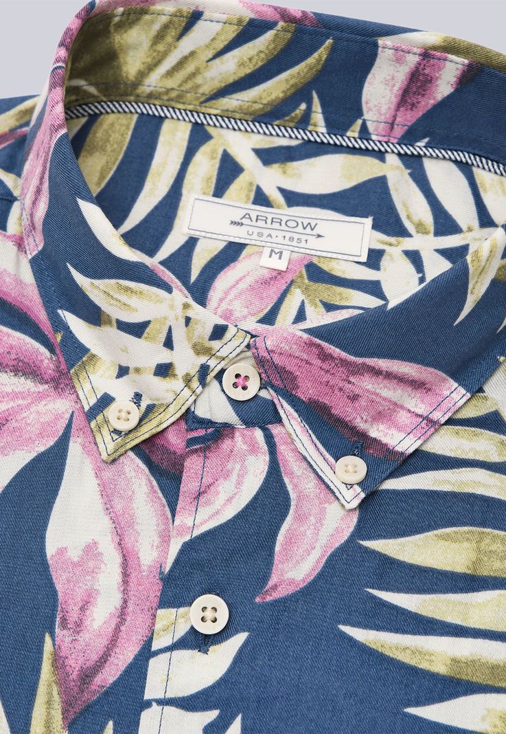 Camisa Manga Corta Floreada Arrow CM3024SMU-4