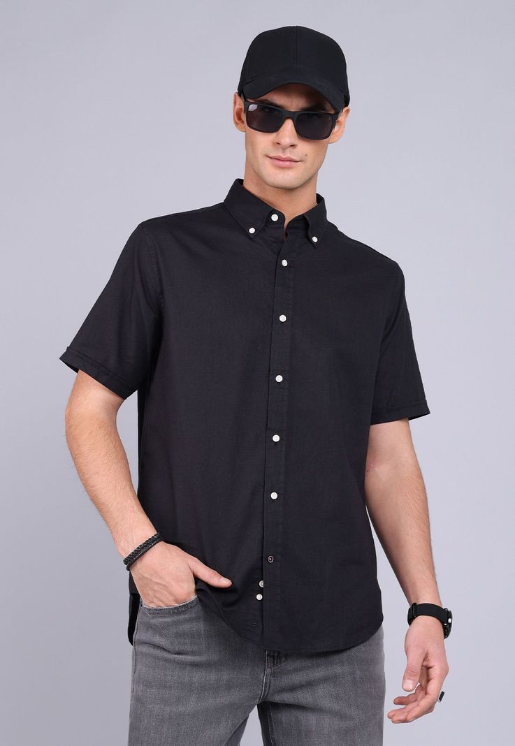 Camisa Lino Manga Corta Arrow CM3058SNE-0