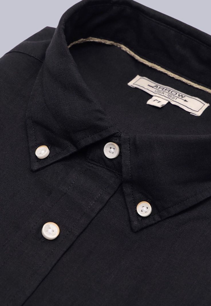 Camisa Lino Manga Corta Arrow CM3058SNE-4
