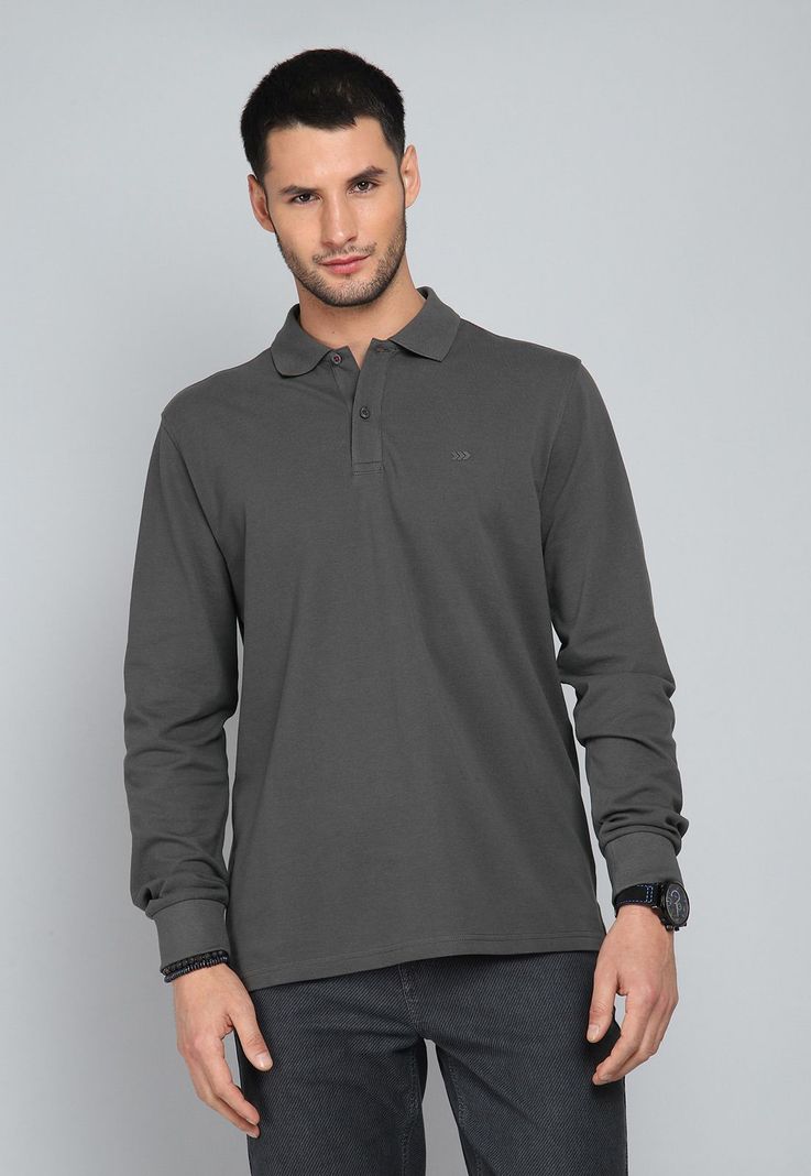 Polera Piqué Manga Larga Arrow PO31011GR-0