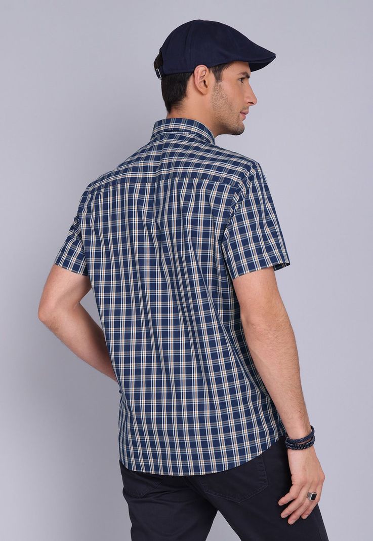 Camisa Cuadros Manga Corta Arrow CM3039SNB-1