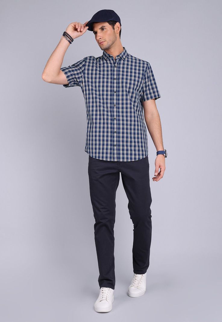 Camisa Cuadros Manga Corta Arrow CM3039SNB-3