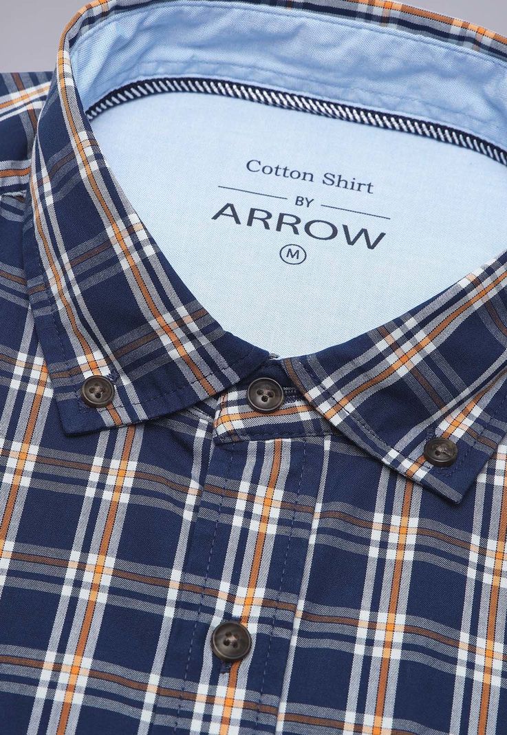 Camisa Cuadros Manga Corta Arrow CM3039SNB-4