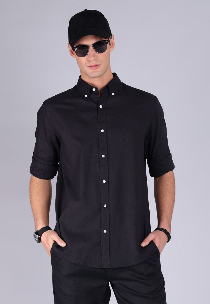 Camisa Lino Manga Larga Arrow CM3057SNE-4