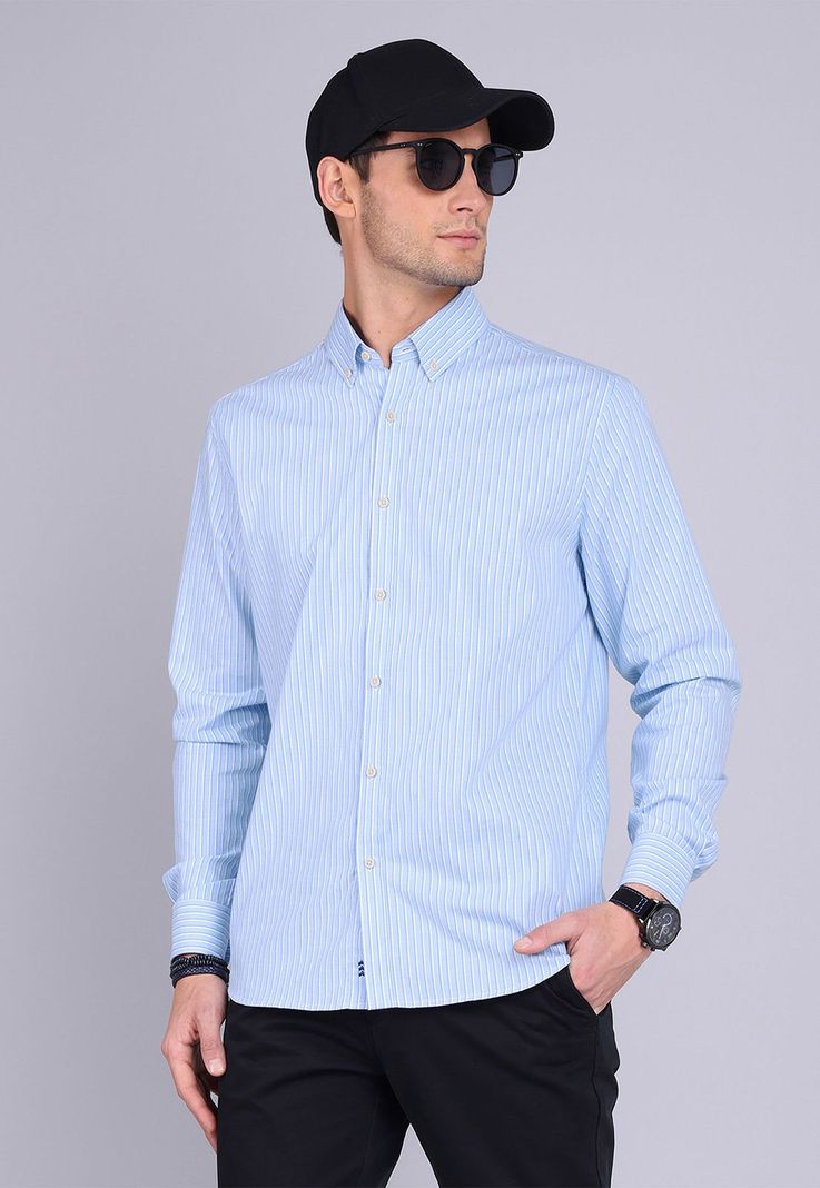 Camisa Oxford Rayas Manga Larga Arrow CM3015SCE-0