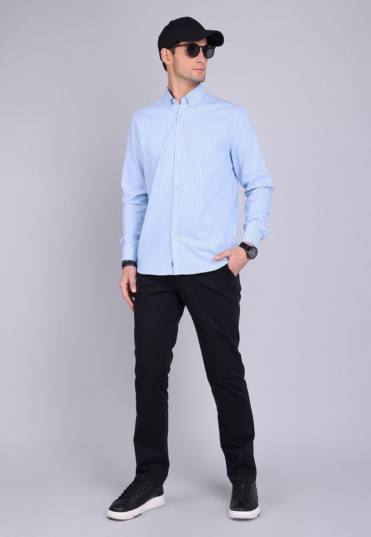 Camisa Oxford Rayas Manga Larga Arrow CM3015SCE-2