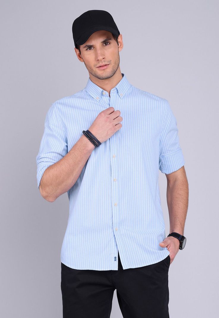 Camisa Oxford Rayas Manga Larga Arrow CM3015SCE-4