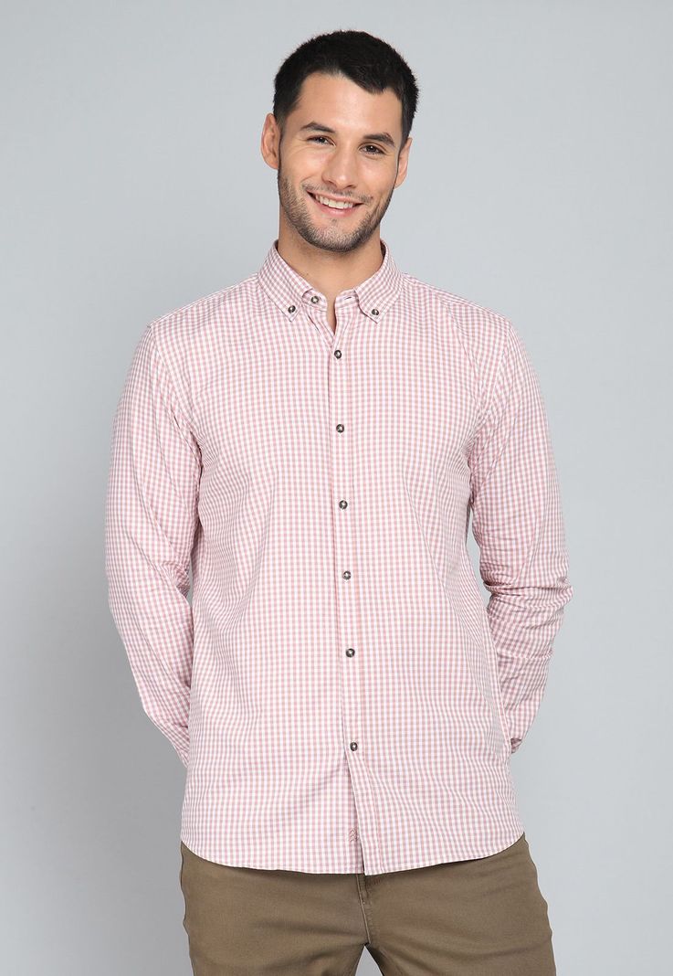 Camisa Cuadros Manga Larga Arrow CM31044RD-0