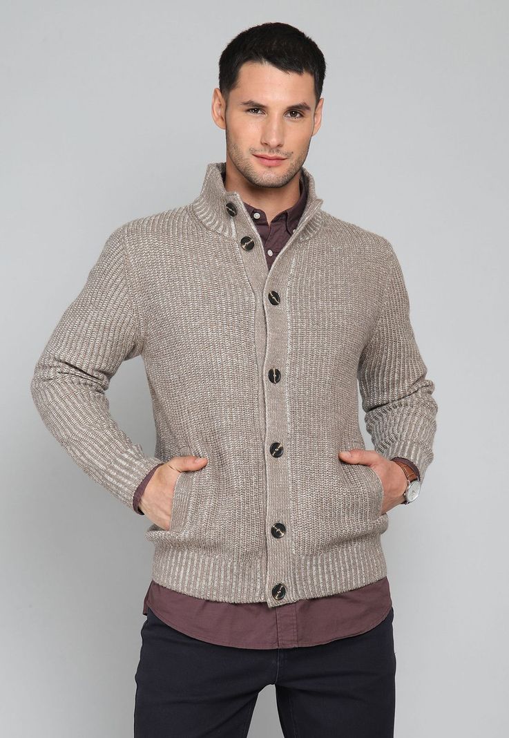 Cardigan Cuello Alto Arrow SW31036BE-0
