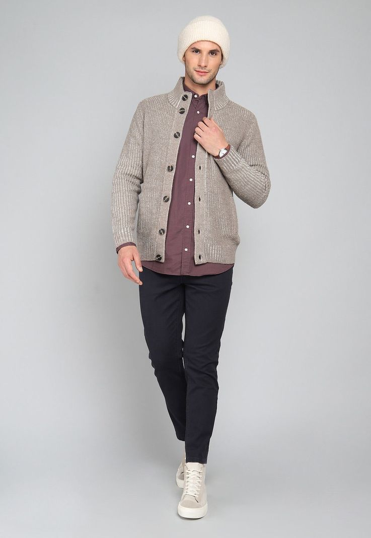 Cardigan Cuello Alto Arrow SW31036BE-3