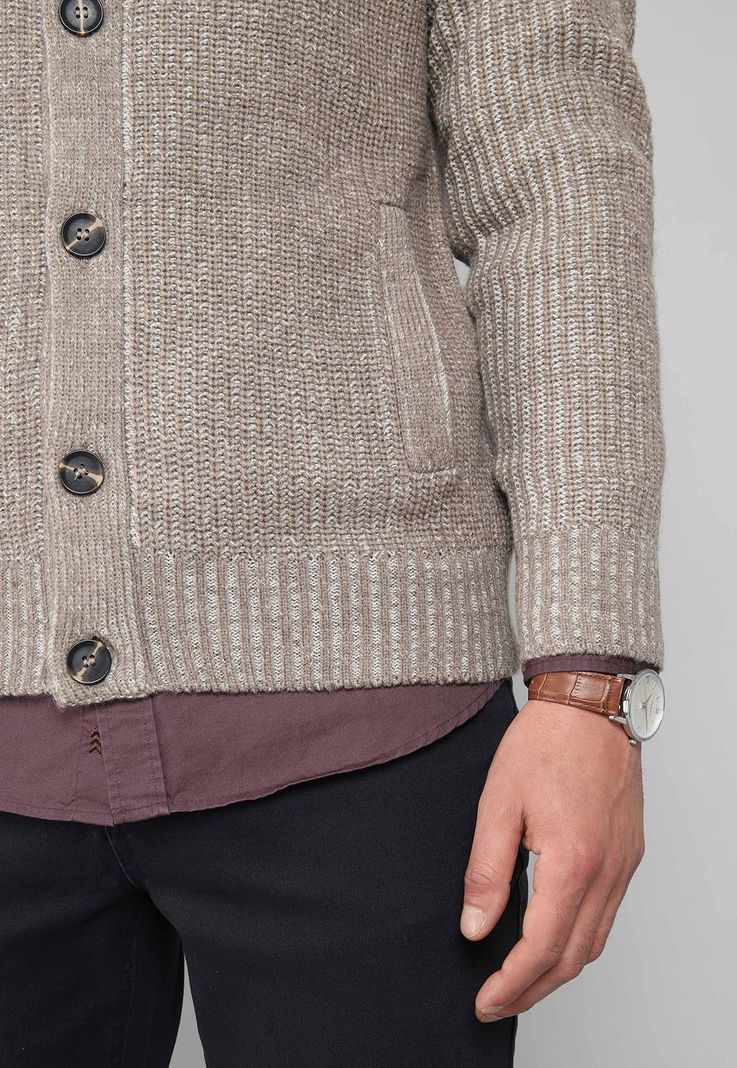 Cardigan Cuello Alto Arrow SW31036BE-4
