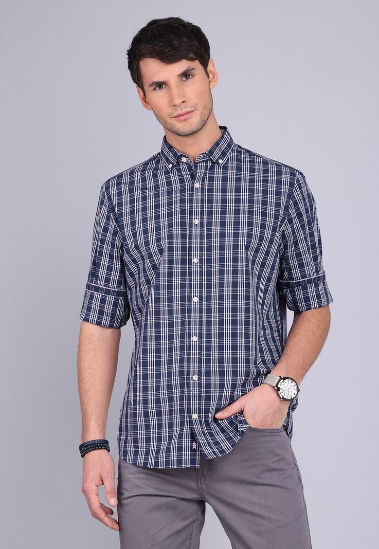 Camisa Cuadros Manga Larga Arrow CM3030SNB-4