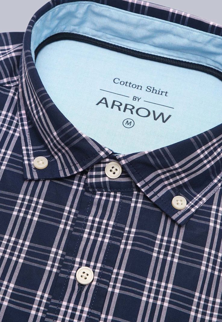 Camisa Cuadros Manga Larga Arrow CM3030SNB-5