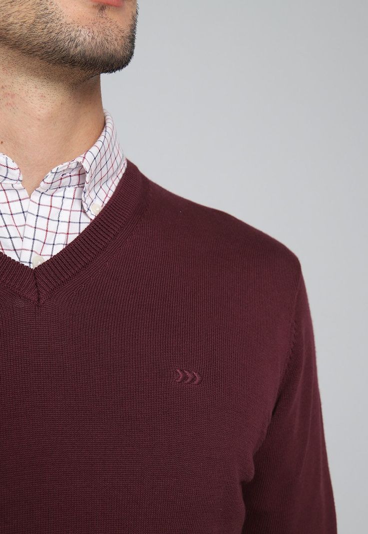 Sweater Cuello V Arrow SW31030BU-2