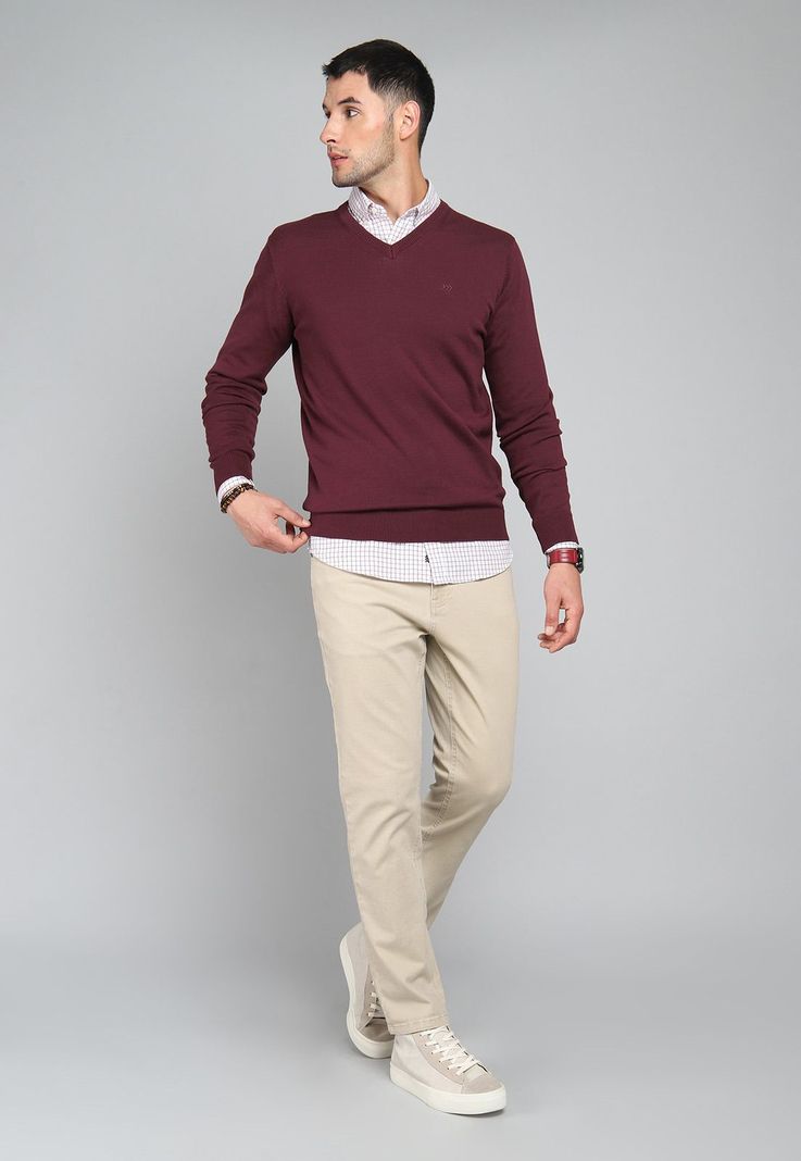 Sweater Cuello V Arrow SW31030BU-3