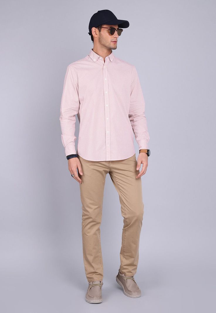 Camisa Cuadros Manga Larga Arrow CM3003SRD-2