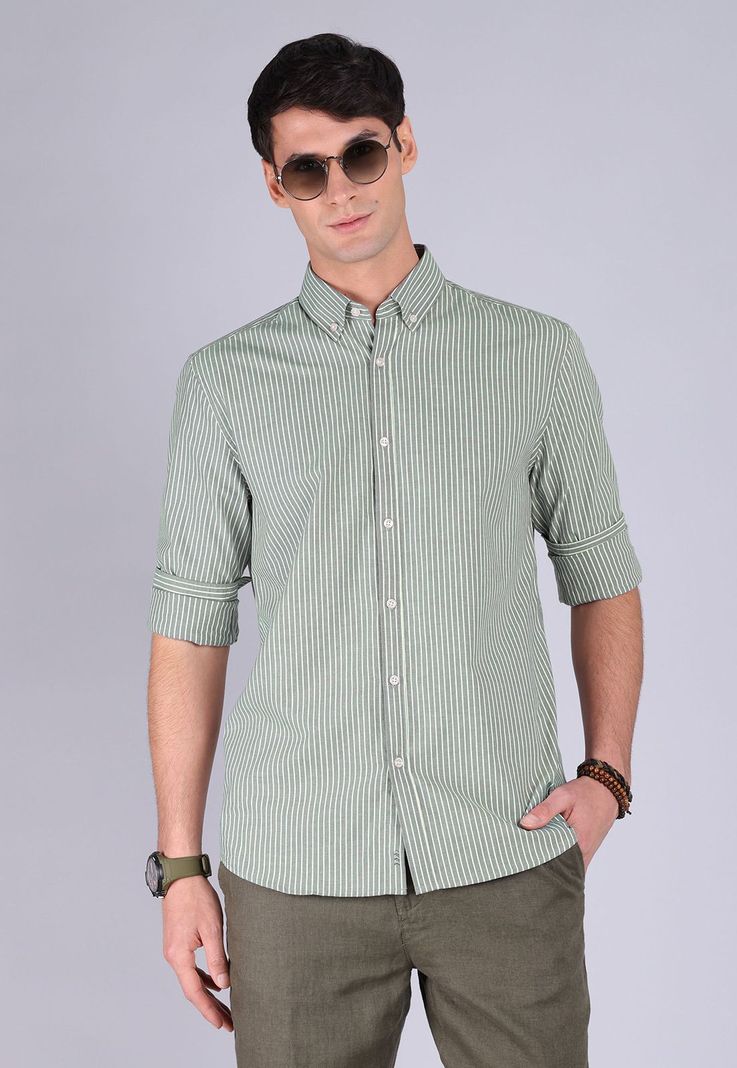 Camisa Oxford Rayas Manga Larga Arrow CM3016SGR-0