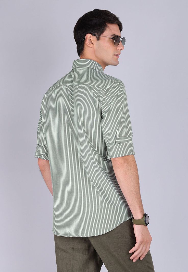 Camisa Oxford Rayas Manga Larga Arrow CM3016SGR-1