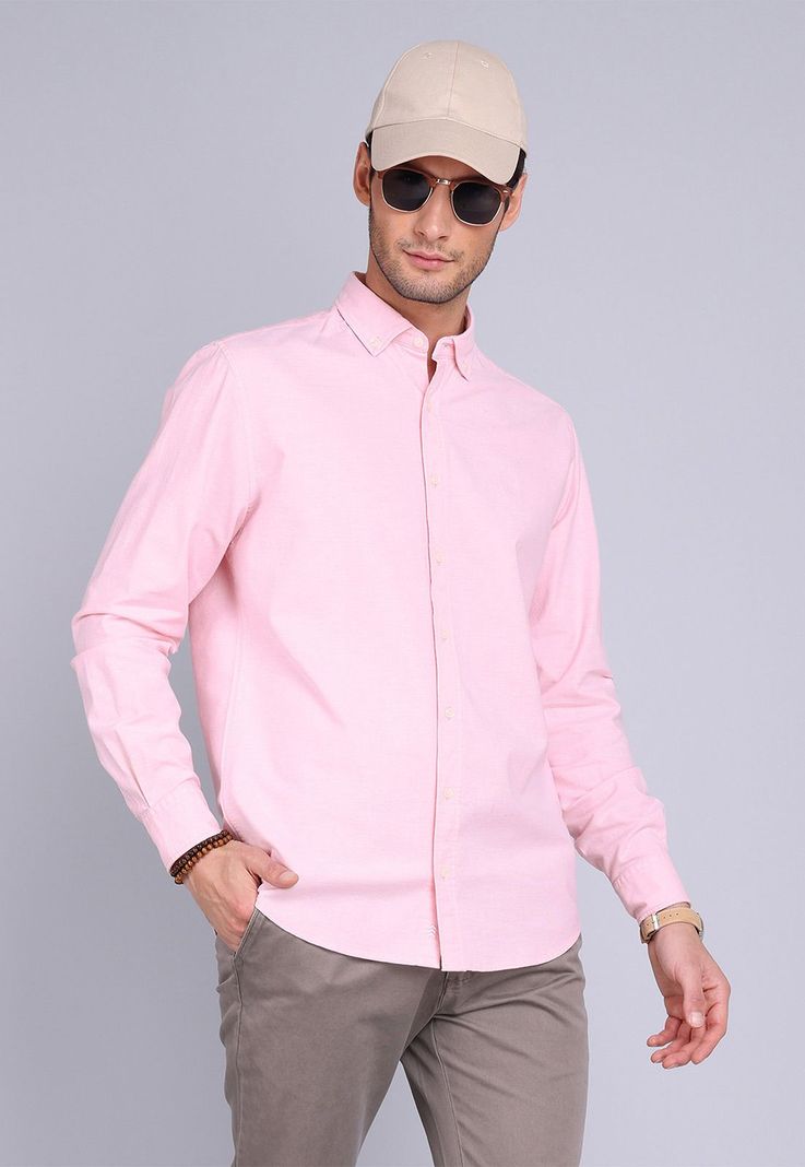 Camisa Oxford Spandex Manga Larga Arrow CM3001SRD-0