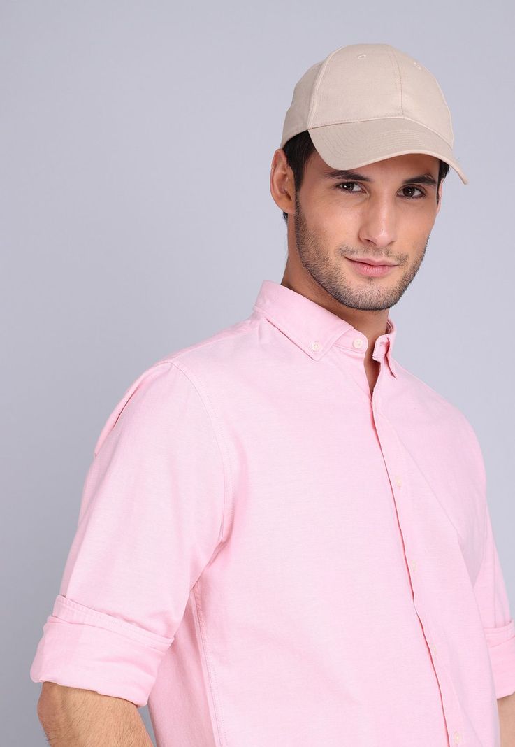 Camisa Oxford Spandex Manga Larga Arrow CM3001SRD-1