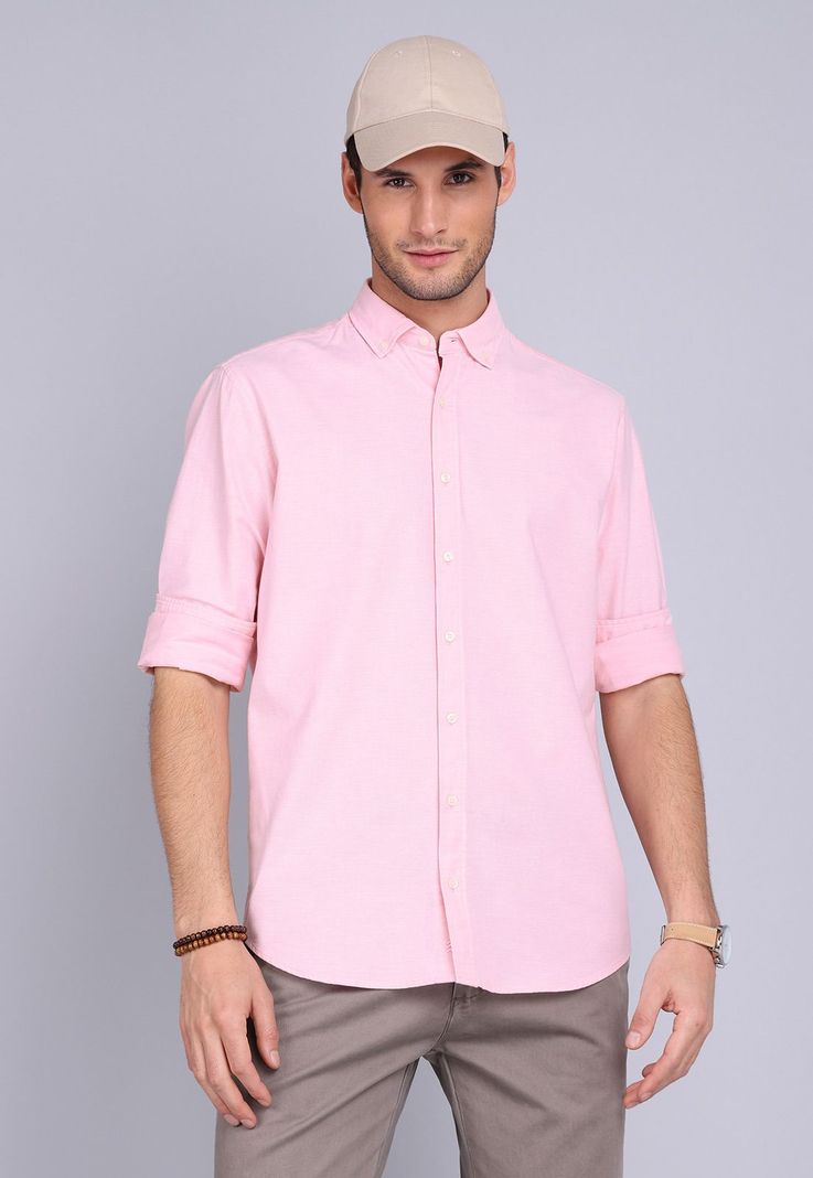 Camisa Oxford Spandex Manga Larga Arrow CM3001SRD-4