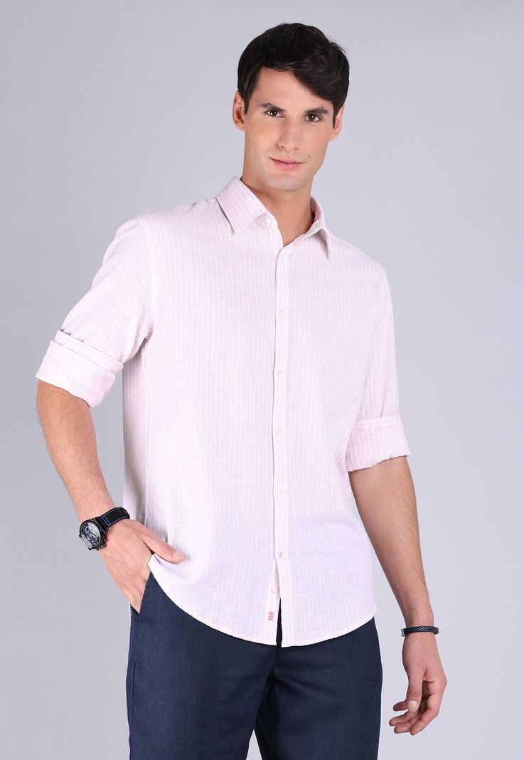 Camisa Lino Manga Larga Arrow CM3059SRD-0