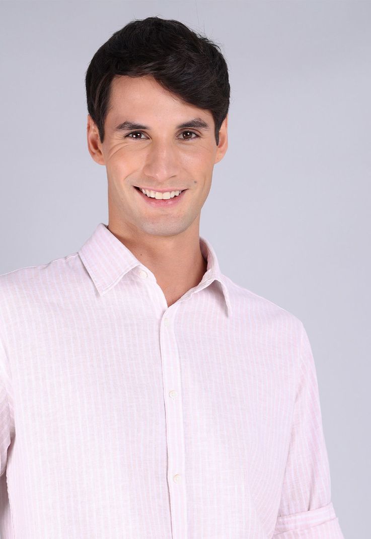 Camisa Lino Manga Larga Arrow CM3059SRD-2