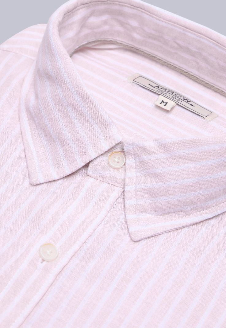 Camisa Lino Manga Larga Arrow CM3059SRD-4