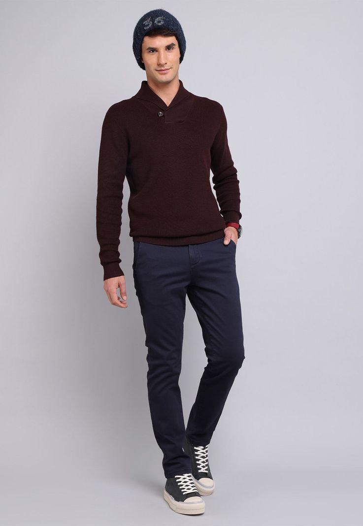 Sweater Cuello Smoking Arrow SW2713WBU-3