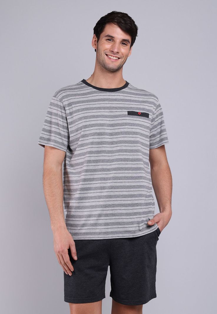 Pijama Corto Cuello Redondo Arrow P1V3008GR-0